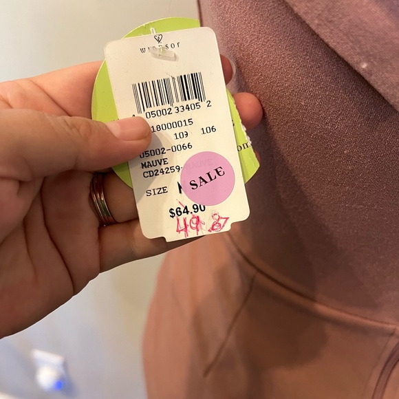 Mauve rose maxi dress formal black tie - Picture 3 of 3